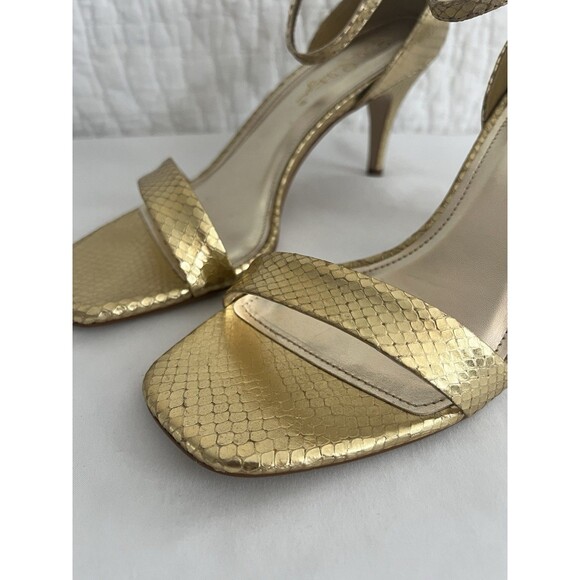 NWOB Lilly Pulitzer Natalie Kitten Heels Gold Metallic Size 8.5 - Picture 6 of 9